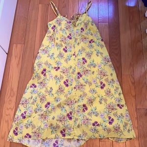 Natural Life brand yellow floral sundress. No tags, but never worn. XS/S
